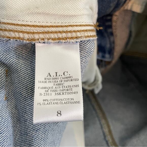 A.L.C. Alden Denim Carpenter Midi Skirt NWT - Picture 10 of 10